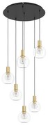 Κρεμαστό Φωτιστικό Οροφής 6xLED 5,4W Ορείχαλκος Dimmable Terque 390279 Eglo 390279 Ορείχαλκος