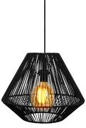 Φωτιστικό Οροφής Μονόφωτο Cordon 4 C242 Fylliana Μαύρο 40x35 εκ. 40x40x110 εκ.