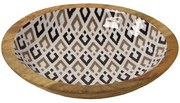 Διακοσμητικό Μπωλ Mango Enamel Patch 00.07.7467B Φ29x6cm Multi Wood