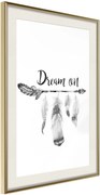 Αφίσα - Dreamer - 40x60 - Χρυσό - Με πασπαρτού