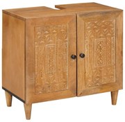 vidaXL Ντουλάπι Μπάνιου Επιτοίχιο Ανοιχτό καφέ 62 x 33 x 58 εκ.