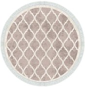 Χαλί ALN400601KR17 Cream-Brown Conceptum Hypnose 100X100cm Round