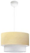 Pakoworld Φωτιστικό Οροφής Μονόφωτο PWL-1087 1xΕ27 Φ30x20cm Μπεζ-Χρυσαφί-Εκρού 202-000057
