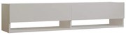 Έπιπλο τηλεόρασης επιτοίχιο Melosa λευκό 141x30x31 εκ. 141x30x31 εκ.