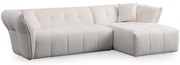 Καναπές Γωνιακός (Δεξιά Γωνία) Boxer 560ARE1238 290x165x75cm White