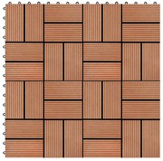 vidaXL Πλακάκια Deck 22 τεμ. Χρώμα Teak 30 x 30 εκ. 2 μ² από WPC