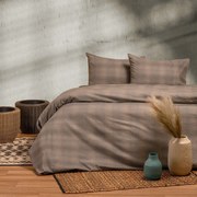Σεντόνια Φανελένια Solo (Σετ 3τμχ) Grey Melinen Μονό 170x260cm 100% Βαμβακερή Φανέλα