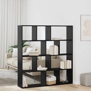 vidaXL Βιβλιοθήκη Μαύρη δρυς 132 x 29 x 141.5 εκ. Επεξεργασμένο ξύλο