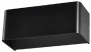 Απλίκα Τοίχου LED Aca Nephele L35037LBK Black Matt