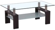 WOODWELL ΕΜ950CAMERON Τραπεζάκι Σαλονιού Καθιστικού, Απόχρωση Σκούρο Καρυδί 110x60x45cm ΕΜ950