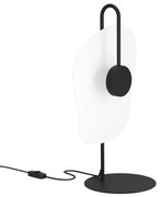 Πορτατίφ Επιτραπέζιο D20xH50cm Μαύρο-Λευκό Led 3000K 540lm Eglo Laderia 390208