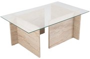 Τραπέζι Σαλονιού Vetrino 353NRD1102 105x65x40cm Travertine Beige