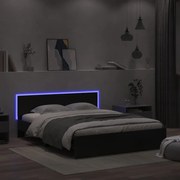 ΠΛΑΙΣΙΟ ΚΡΕΒΑΤΙΟΥ ΜΕ ΚΕΦΑΛΑΡΙ/LED ΜΑΥΡΟ 160 X 200 ΕΚ 3207596