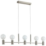 Φωτιστικό Οροφής Πολύφωτο Homelighting Adept 77-8248 Nickel