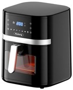 Προϊόν με ανοιχτή συσκευασία: Φριτέζα AirFryer Rosberg R51980CB, 1800W, 8 L, οθόνη LED, Χρονοδιακόπτης, Έως 200C, Αντικολλητική επίστρωση, Μαύρο