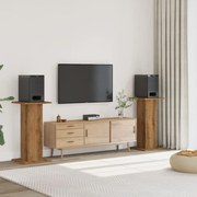 Βάσεις Ηχείων 2 τεμ. Αρτισιανή Δρυς 30x30x80 εκ. Επεξ. Ξύλο 852671