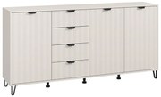 Κομότα - Μπουφές Brest 4K4F Cashmere - Cashmere Ματ 183x40x91 εκ. 183x40x91 εκ.