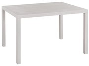 Τραπέζι Αλουμινίου Sahira Σε Λευκή Απόχρωση 120x80x75,5Υεκ.