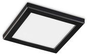 Φωτιστικό Οροφής - Πλαφονιέρα Aura Square 306407 22x1,8x22cm LED 20W 4000K 2000Lm Black Ideal Lux