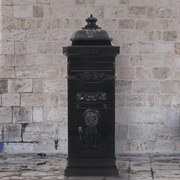 vidaXL Γραμματοκιβώτιο Vintage Στιλ Μαύρο με Αντοχή στη Σκουριά