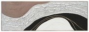 Πίνακας τοίχου ABSTRACT C4552.01 με Κορνίζα Μπέζ - Καμβάς Χειροποίητος 152x4.5x52Υ εκ. 152x4.5x52 εκ.