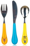 Μαχαιροπίρουνα Παιδικά Zoo (Σετ 3Τμχ) BQ41109043 Multi Banquet 3 τμχ Metal