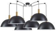 Φωτιστικό Οροφής Adept Tube 77-8593 Φ50x31,5cm 6xE27 60W Black-Gold Homelighting