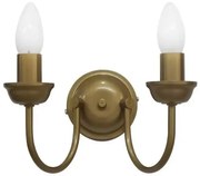 Απλίκα Φωτιστικό Τοίχου 2xE14 IP20 Heronia-01-0369-Χρυσό 01-0369