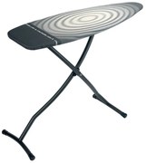 Τραπέζι σιδερώματος Brabantia D 90300136, 135x45 cm, 7 ρυθμιζόμενες θέσεις, ανθεκτική στη θερμότητα ζώνη σιδερώματος, Σκούρο γκρι/λευκό