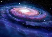 Φωτογραφία Spiral galaxy, illustration of Milky Way, alex-mit