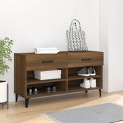 vidaXL Παπουτσοθήκη Καφέ Δρυς 102x35x55 εκ. από Επεξεργασμένο Ξύλο