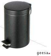 Χαρτοδοχείο 3lt Επιδαπέδιο Μαύρο Ματ Geesa Series 123  Black Matt 634-400