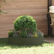 vidaXL Ζαρντινιέρες κήπου 5 pcs Λαδί 80 x 80 x 20 cm Ατσάλι