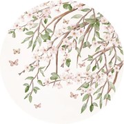 Blooming Blossom Ταπετσαρια Τοιχου Ροζ Στρογγυλη 80cm