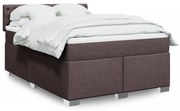 ΚΡΕΒΑΤΙ BOXSPRING ΜΕ ΣΤΡΩΜΑ ΣΚΟΥΡΟ ΚΑΦΕ 140X200 ΕΚ ΥΦΑΣΜΑΤΙΝΟ 3288221