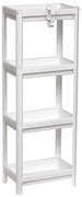 Ραφιέρα Δαπέδου 4 Θέσεων (35.5x23x100) T-D 98170100 White