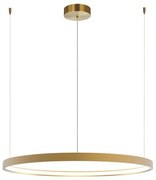 Κρεμαστό Φωτιστικό Οροφής 90cm LED 45W IP20 3000K Circle Zambelis-23034-Χρυσό 23034