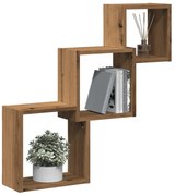 vidaXL Ράφια Τοίχου Κύβοι Αρτισιανή Δρυς 68x15x68εκ Επεξεργασμένο Ξύλο