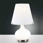 Επιτραπέζιο Φωτιστικό Ade 2533-34-102 White Fabas Luce Γυαλί