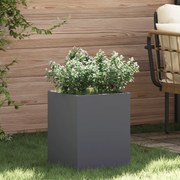 vidaXL Γλάστρα Κήπου Ανθρακί Κρύα έλαση από χάλυβα
