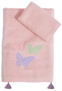 Βρεφικες Πετσετες Σετ 2Τμχ Wings Of Joy  - Ροζ - Nef-Nef Homeware