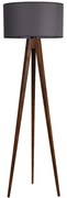 Φωτιστικό Δαπέδου Tripod 534LUN2186 50x153cm E27 60W Walnut-Grey Opviq