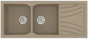 Sanitec Classic 332 Granite Taupe Ένθετος Νεροχύτης 80cm