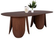 Τραπέζι Οβάλ Denty HM9611.02 240x120x75cm Walnut-Oak Mdf