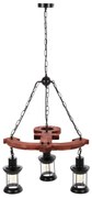 ΦΩΤΙΣΤΙΚΟ ΟΡΟΦΗΣ 3-ΦΩΤΟ ΞΥΛΟ-ΜΕΤΑΛΛΟ-ΓΥΑΛΙ 115Υ εκ. 56x51.5x115 εκ.