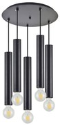 Φωτιστικό Οροφής Adept Tube 77-8673 40x40x300cm 5xE27/GU10 60W Black Homelighting