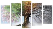 ΠΕΝΤΑΠΤΥΧΟΣ ΠΙΝΑΚΑΣ MDF FOUR SEASONS  100X60x0,3 εκ.