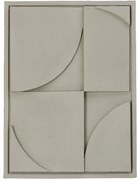 Διακοσμητικό Τοίχου Μπεζ Polyresin 29.5x3.5x39.5cm