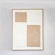 ΠΙΝΑΚΑΣ ΜΕ ΠΛΑΙΣΙΟ ΣΧΗΜΑΤΑ ΛΕΥΚΟΣ - ΜΠΕΖ 60x80x3cm|755-12183