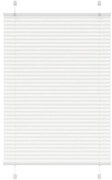 vidaXL Πλισέ περσίδα Λευκό 85x100 cm Πλάτος υφάσματος 84,4 cm